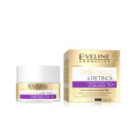 کرم لیفتینگ صورت غلیظ Eveline 24K Gold & Retinol روز و شب 50 میل