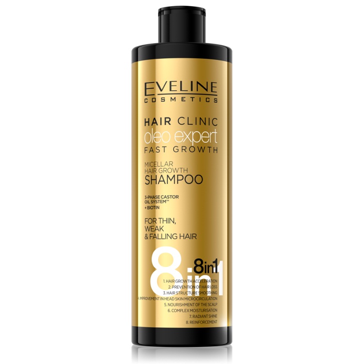 OLEO-SHAMPOO-8IN1-400ML-NEW-w شامپو ضد ریزش و تقویت کننده 8 کاره اولاین 400 میل - Image 1