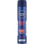 اسپری ضد تعریق مردانه نیوا NIVEA مدل DRY IMPACT حجم 200 میلی لیتر