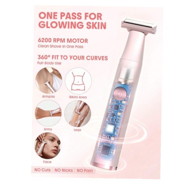 ماشین اصلاح صورت و بدن بانوان شیگلم SHEGLAM سری SMOOTH MOVES مدل SINGLE-BLADE - Image 2